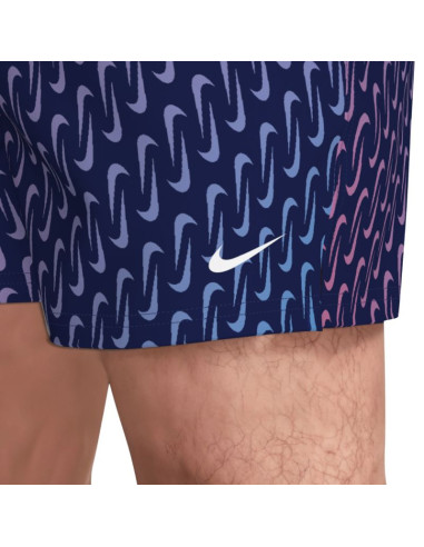 Spodenki kąpielowe nike breaker swoosh link midnig granatowo-różowo-fioletowe nessg577 440