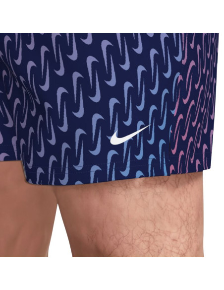 Spodenki kąpielowe nike breaker swoosh link midnig granatowo-różowo-fioletowe nessg577 440