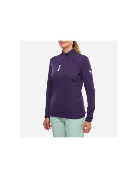 Bluza damska millet parmelan light fleece po w fioletowa