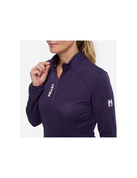 Bluza damska millet parmelan light fleece po w fioletowa