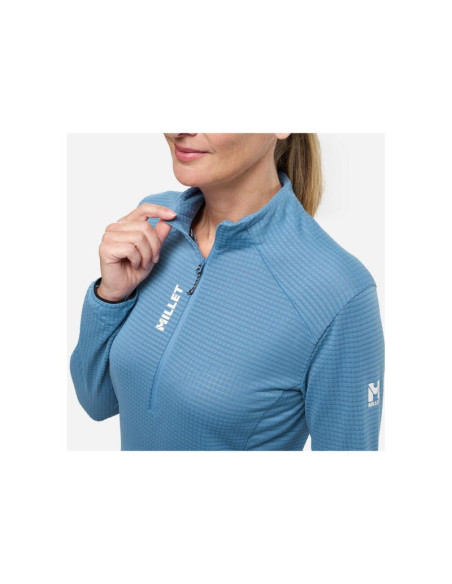 Bluza damska millet parmelan light fleece po w niebieska