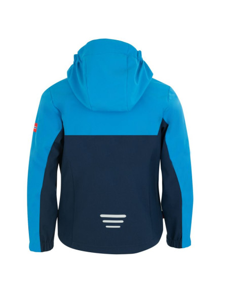 Kurtka softshellowa dziecięca trollkids kids kristiansand jacket niebieska/granatowa (320-117)