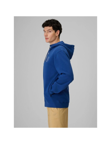 Bluza dresowa regular z kapturem męska 4f 4frss26tswsm2978-033s