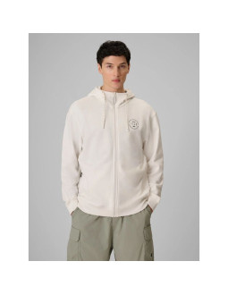 Bluza dresowa regular z kapturem męska 4f 4frss26tswsm2978-11s