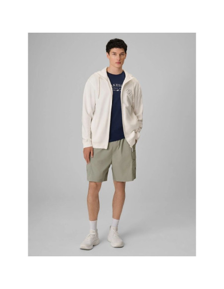 Bluza dresowa regular z kapturem męska 4f 4frss26tswsm2978-11s