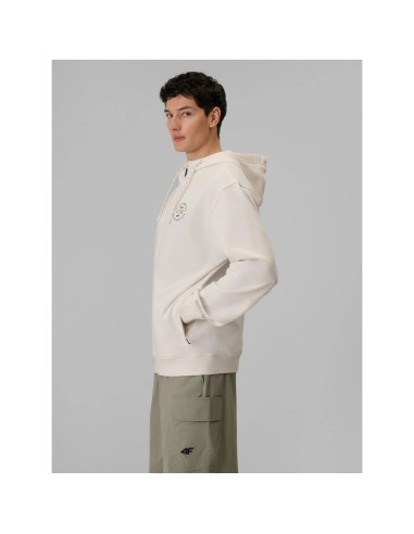 Bluza dresowa regular z kapturem męska 4f 4frss26tswsm2978-11s