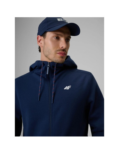 Męska bluza dresowa rozpinana z kapturem 4f 4frss26tswsm2979-31s