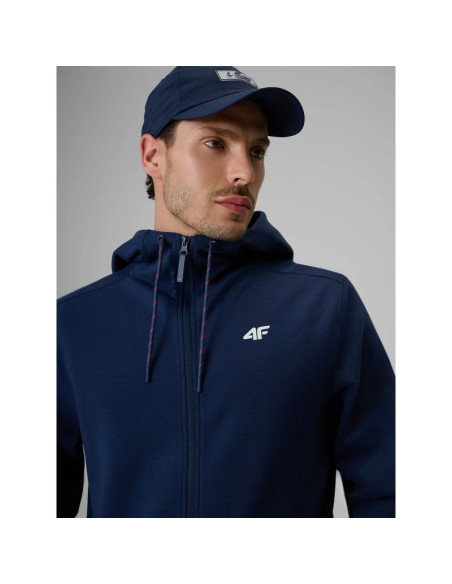 Męska bluza dresowa rozpinana z kapturem 4f 4frss26tswsm2979-31s