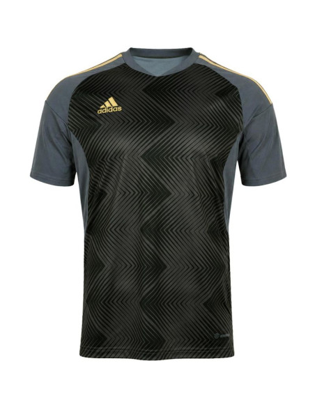 Koszulka męska adidas micond22 jersey szaro-czarna hb5392