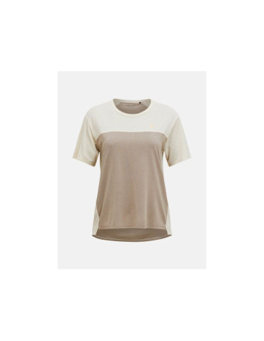 Koszulka peak performance w trail wool blend ss beżowy