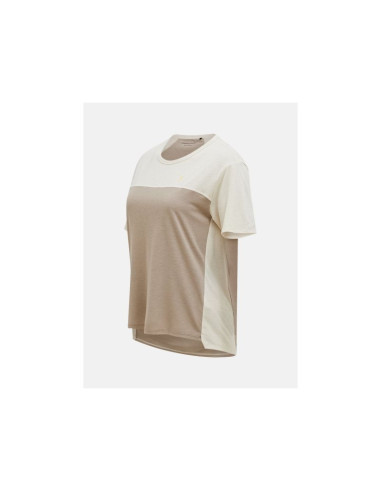 Koszulka peak performance w trail wool blend ss beżowy