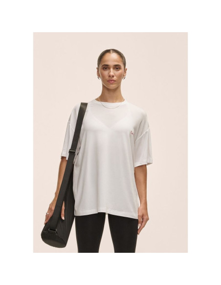 Koszulka damska casall oversized cotton blend tee biały