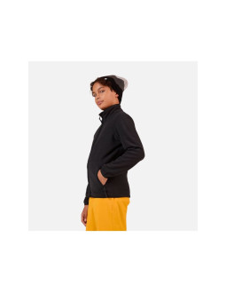 Bluza dziecięca rossignol jr strawpile fleece fz czarna
