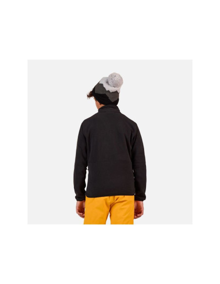 Bluza dziecięca rossignol jr strawpile fleece fz czarna