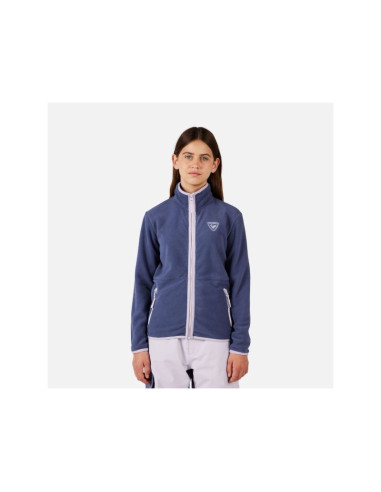 Bluza dziecięca rossignol jr strawpile fleece fz niebieska