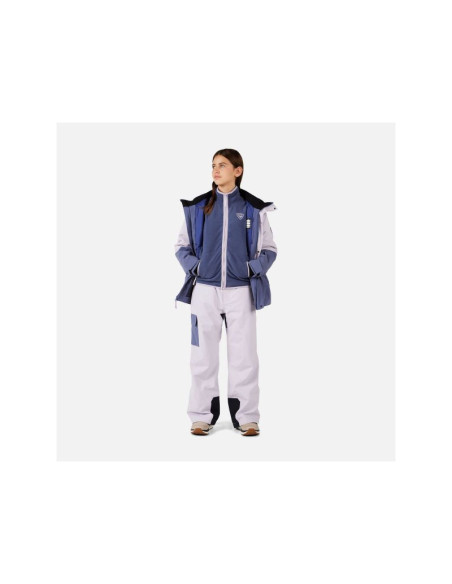 Bluza dziecięca rossignol jr strawpile fleece fz niebieska