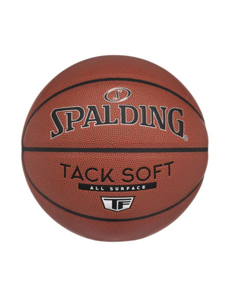 Piłka koszykowa spalding tack soft brązowa 76941z