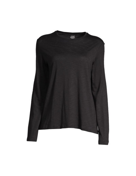 Koszulka damska casall soft texture long sleeve kolor czarny
