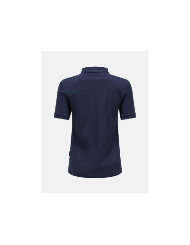 Koszulka damska peak performance w classic cotton polo kolor granatowy