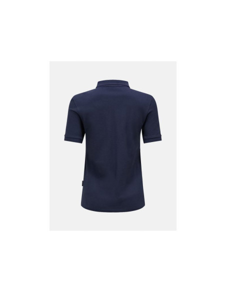 Koszulka damska peak performance w classic cotton polo kolor granatowy
