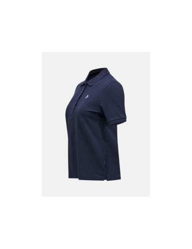 Koszulka damska peak performance w classic cotton polo kolor granatowy