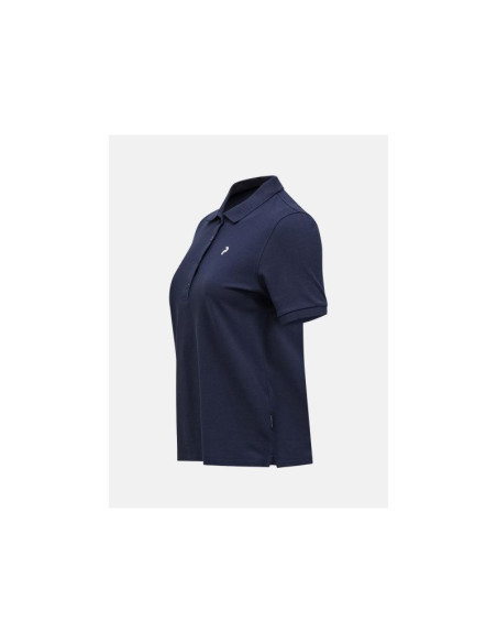 Koszulka damska peak performance w classic cotton polo kolor granatowy