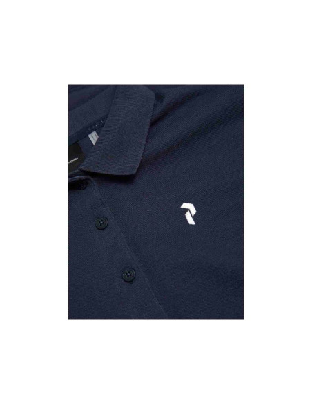 Koszulka damska peak performance w classic cotton polo kolor granatowy