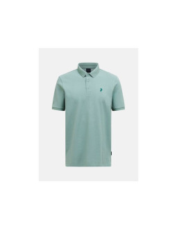 Koszulka męska peak performance m classic cotton polo kolor zielony