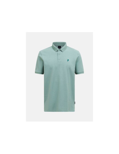 Koszulka męska peak performance m classic cotton polo kolor zielony