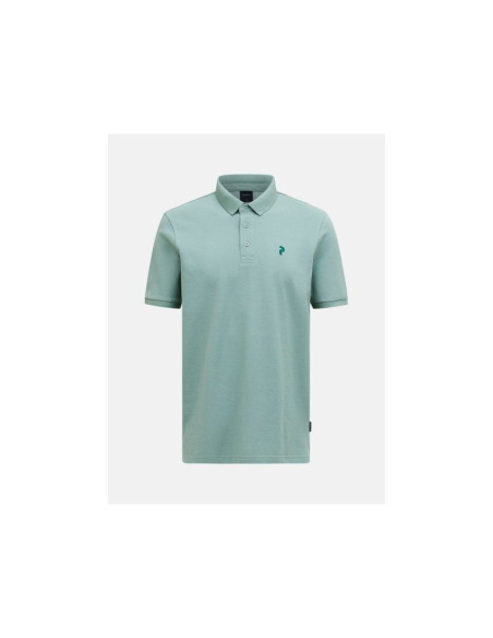 Koszulka męska peak performance m classic cotton polo kolor zielony