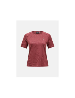 Koszulka damska peak performance w discover t-shirt kolor czerwony
