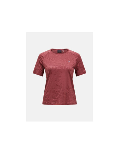 Koszulka damska peak performance w discover t-shirt kolor czerwony
