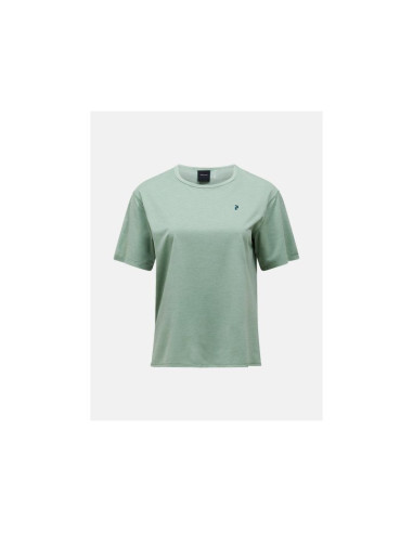 Koszulka damska peak performance w trail shortsleeve kolor zielony