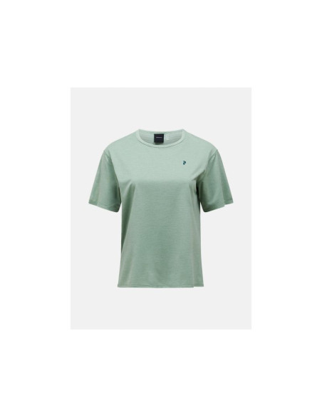 Koszulka damska peak performance w trail shortsleeve kolor zielony