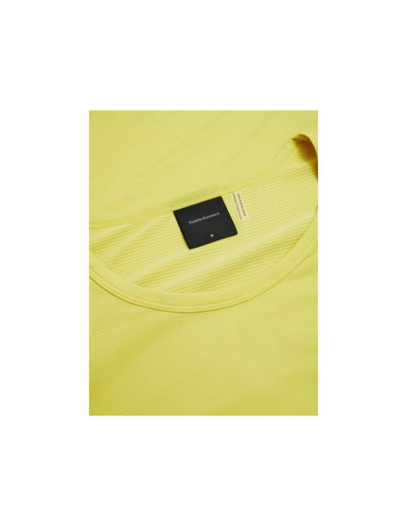 Koszulka męska peak performance m trail shortsleeve kolor żółty