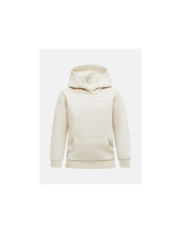 Bluza juniorska peak performance jr original small logo hood kolor beżowy