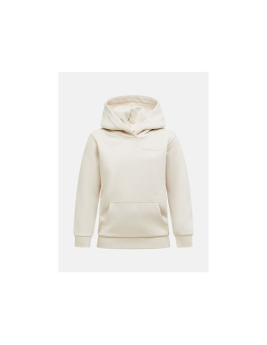 Bluza juniorska peak performance jr original small logo hood kolor beżowy