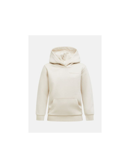 Bluza juniorska peak performance jr original small logo hood kolor beżowy