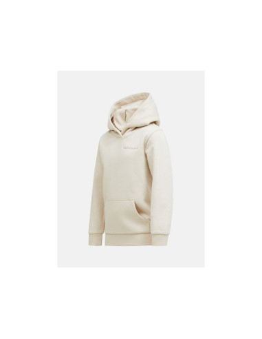 Bluza juniorska peak performance jr original small logo hood kolor beżowy