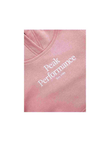 Bluza juniorska peak performance jr original small logo hood kolor różowy