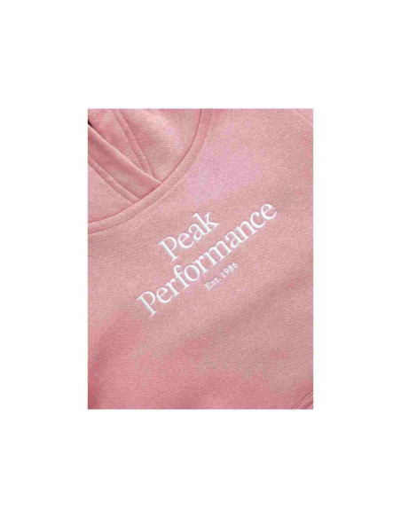 Bluza juniorska peak performance jr original small logo hood kolor różowy