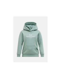 Bluza juniorska peak performance jr original small logo hood kolor zielony