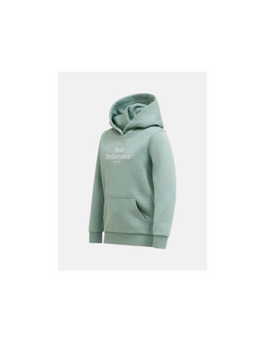 Bluza juniorska peak performance jr original small logo hood kolor zielony