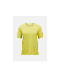 Koszulka damska peak performance w wool-blend shortsleeve kolor żółty