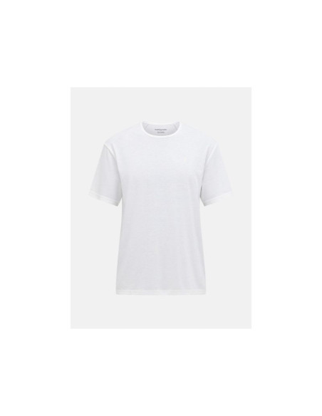 Koszulka męska peak performance m wool-blend shortsleeve kolor biały