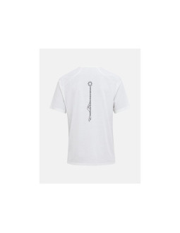 Koszulka męska peak performance m wool-blend shortsleeve kolor biały 2