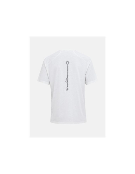 Koszulka męska peak performance m wool-blend shortsleeve kolor biały