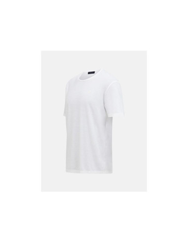 Koszulka męska peak performance m wool-blend shortsleeve kolor biały