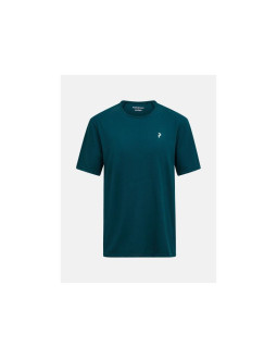 Koszulka męska peak performance m wool-blend shortsleeve kolor zielony