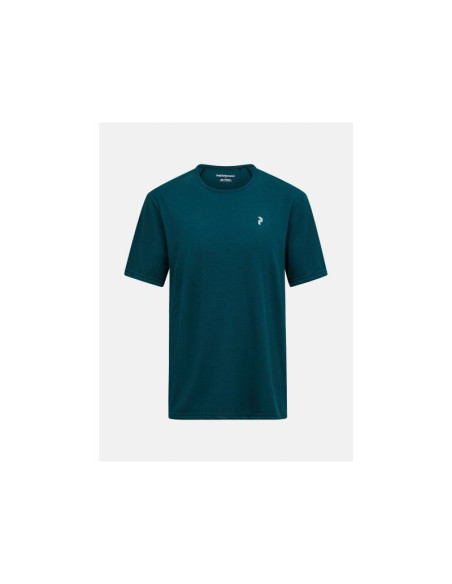 Koszulka męska peak performance m wool-blend shortsleeve kolor zielony